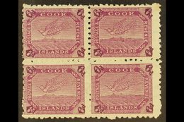 \Y 1902\Y 6d Purple Tern, SG 34, Very Fine Mint Block Of Four.  For More Images, Please Visit Http://www.sandafayre.com/ - Cookeilanden