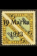 \Y 1923\Y 10m On 5m + 5m Air Pair, Yellow, Blue & Black, Perf 11½, Mi 43A, SG 46a, Very Fine Mint For More Images, Pleas - Estland