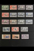 \Y 1938-50\Y KGVI Definitives Complete Set, SG 146/63, Never Hinged Mint. Fresh And Attractive! (18 Stamps) For More Ima - Falklandinseln