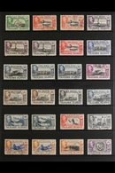 \Y 1938-50\Y KGVI Definitives Complete Set, SG 146/63, Plus Some Additional Listed Shades To 5s, Very Fine Used. Lovely! - Falklandinseln