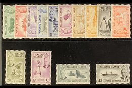 \Y 1952\Y KGVI Definitives Complete Set, SG 172/85, Very Fine Never Hinged Mint. (14 Stamps) For More Images, Please Vis - Falklandinseln