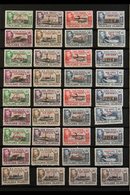 \Y 1944-45\Y Overprinted Complete Sets For All Four Dependencies, SG A1/D8, Including All Four 6d Additional Shades, SG  - Falkland