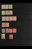 \Y 1878-99\Y A Mainly Fine Mint Range, With Perf. 12½ Both 1d And 2d On 3d, Perf. 10 2d Yellow Green, 4d On 1d, 4d On 2d - Fidschi-Inseln (...-1970)