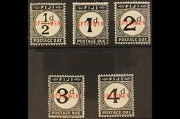 \Y POSTAGE DUE\Y 1918 Set Complete Overprinted "SPECIMEN", Very Fine Mint (5 Stamps) For More Images, Please Visit Http: - Fiji (...-1970)