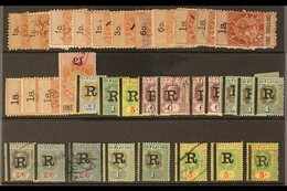 \Y REVENUES\Y ACCUMULATION With Duplication Includes The 1883 Brown & Blacks Range To 1s And £1; 1910 Wmk Crown CA £1 Bl - Fiji (...-1970)
