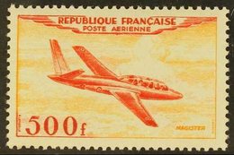 \Y 1954\Y 500f Scarlet & Yellow-orange Air Aircraft (SG 1196, Yvert 32), Never Hinged Mint, Fresh. For More Images, Plea - Other & Unclassified