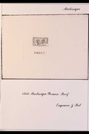 \Y MARTINIQUE\Y 1933 IMPERF SUNKEN DIE PROOFS For The 1933-40 Pictorial Definitive Issues (SG 134/173) And The 1933 Post - Andere & Zonder Classificatie