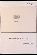 \Y MARTINIQUE\Y 1933 IMPERF SUNKEN DIE PROOFS For The 1933-40 Pictorial Definitive Issues (SG 134/173) And The 1933 Post - Autres & Non Classés