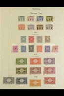 \Y SENEGAL\Y POSTAGE DUE 1906-30 Issues Complete, With 1906 Set, 1915 Set, 1927 Surcharge Set, Plus 1935 Set, Yvert 4/31 - Other & Unclassified