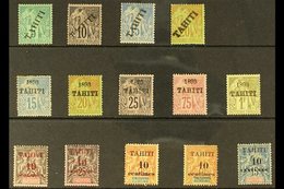 \Y TAHITI\Y 1893-1903 Fine Mint All Different Collection. With 1893 Diagonal Overprint 5c To 20c (the 10c & 20c No Gum); - Sonstige & Ohne Zuordnung