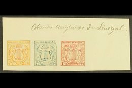 \Y THE ENGLISH COLONY OF SENEGAL?\Y Three Small Stamp Sized Hand Painted Essays Created In 1861 By An Artist From France - Sonstige & Ohne Zuordnung