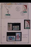 \Y POLYNESIA - SPORT TOPICAL COLLECTION\Y 1960-1998 (mostly Pre-1980) Very Fine Collection Of Never Hinged Mint Stamps A - Altri & Non Classificati