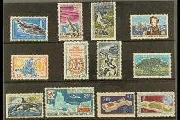 \Y TAAF\Y 1966-1970 Superb Never Hinged Mint COMPLETE RUN Of Postage Issues From 1966 5f Blue Whale Through To 1970 50f  - Andere & Zonder Classificatie