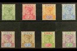 \Y 1898-1902\Y QV Definitives Complete Set, SG 37/44, Very Fine Mint. (8 Stamps) For More Images, Please Visit Http://ww - Gambie (...-1964)