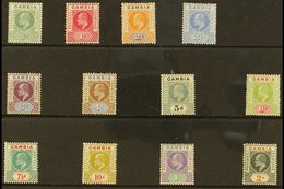 \Y 1904-06\Y MCA Wmk Definitive Set, SG 57/68, Fine Mint (12 Stamps) For More Images, Please Visit Http://www.sandafayre - Gambie (...-1964)