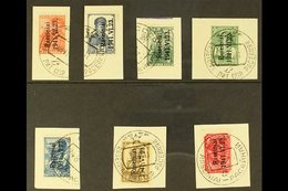 \Y RASEINIAI (ROSSINGEN)\Y 1941 Complete Set Of The Small Format Stamps With Type I Overprint, Michel 1 I / 7 I, Very Fi - Autres & Non Classés