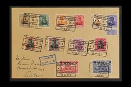 \Y WESTERN MILITARY COMMAND AREA\Y 1916 (1st December) Censored Cover Bearing Complete Set (Mi 1/12, SG 1/12, COB OC), T - Andere & Zonder Classificatie