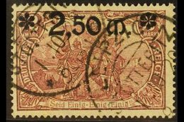 \Y 1920\Y 2.50m On 2m Rosy Purple Surcharge (Michel 118, SG 139), Fine Used With Two Fully Dated Cds Cancels. For More I - Other & Unclassified