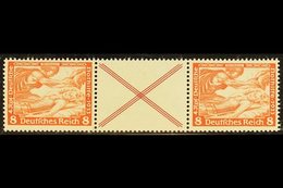 \Y 1933\Y 8pf+label+8pf Wagner Horizontal Se-tenant Strip Of 3, Michel W 54, Never Hinged Mint, Very Fresh. For More Ima - Other & Unclassified