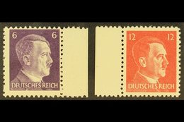 \Y 1945\Y 6pf & 12pf Hitler AMERICAN INTELLIGENCE FORGERIES, Michel 15/16, Fine Never Hinged Mint Marginal Examples, Ver - Sonstige & Ohne Zuordnung