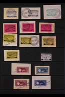 \Y ROCKET POST LOCAL STAMPS\Y 1933-1934 SUPERB USED COLLECTION On Stock Pages, Most Stamps Are On Pieces With Complete S - Autres & Non Classés