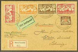 \Y 1923 AIR MAIL COVER TO SWITZERLAND\Y 1923 (2 Aug) Registered Air Cover To Zurich Bearing 1923 50m, 250m, And 500m X2  - Sonstige & Ohne Zuordnung