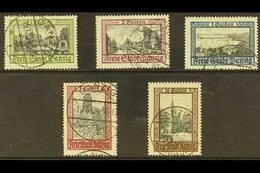 \Y 1924 (SEPT-NOV)\Y Pictorials Complete Set, Michel 207/211, Very Fine Used. (5 Stamps) For More Images, Please Visit H - Other & Unclassified
