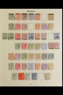 \Y 1886-1935 IMPRESSIVE COMPREHENSIVE FINE MINT COLLECTION\Y On Pages, All Different With A Few Listed Shades, Highly Co - Gibraltar