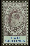 \Y 1906-11\Y 2s Purple And Bright Blue On Blue, SG 72, Very Fine Mint. For More Images, Please Visit Http://www.sandafay - Gibraltar