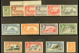 \Y 1938-51\Y KGVI Definitives Complete Basic Set, SG 121/31, Never Hinged Mint. (14 Stamps) For More Images, Please Visi - Gibraltar