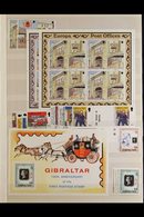 \Y 1990-1999 VIRTUALLY COMPLETE SUPERB NEVER HINGED MINT COLLECTION\Y On Stock Pages, All Different Complete Sets, Mini- - Gibraltar
