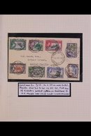 \Y CHRISTMAS ISLAND\Y An Attractive Collection With 1939 Cover Bearing KGVI ½d To 6d Tied Fine Cds's, 1943 Cover With Si - Gilbert & Ellice Islands (...-1979)