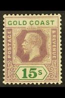 \Y 1921-24\Y 15s Dull Purple & Green, Die II, SG 100a, Fine Mint (1 Stamp) For More Images, Please Visit Http://www.sand - Goudkust (...-1957)