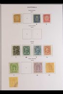 \Y 1871-1977 GOOD COLLECTION IN AN ALBUM\Y An Attractive Mint And Used Collection Which Includes 1871 1c, 10c, And 20c M - Guatemala