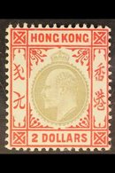 \Y 1904-06\Y KEVII (wmk Mult Crown CA) $2 Slate And Scarlet, SG 87a, Fine Fresh Mint. For More Images, Please Visit Http - Autres & Non Classés