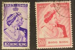 \Y 1948\Y Silver Wedding Set, SG 171/72, Very Fine Used. (2 Stamps) For More Images, Please Visit Http://www.sandafayre. - Other & Unclassified