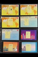 \Y 1985-1996 BOOKLETS\Y A Delightful Complete Run From 1985 $13 World Map Through To 1996 Year Of The Rat, SG SB16/SB39, - Andere & Zonder Classificatie