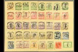 \Y LOCAL PROVISIONAL POSTAGE DUES\Y 1918-1919 Interesting Group Of Various Mostly Used "P", "T" & "Porto" Handstamps On  - Autres & Non Classés