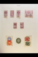 \Y 1922-1992 MINT & USED COLLECTION\Y In An Album, The First Page With A Group Of Early Revenues With Used Contract Note - Andere & Zonder Classificatie