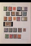 \Y 1922-23 GB KGV OVERPRINTED MINT / NHM COLLECTION\Y Presented In Mounts On A Pair Of Album Pages & Includes 1922 (Feb- - Other & Unclassified