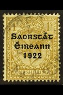 \Y 1922-23 SAORSTAT\Y 1s Bistre-brown, Showing "ONF" (Hib. T58a), Very Fine Used.  For More Images, Please Visit Http:// - Other & Unclassified