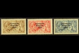 \Y 1927-28 SEAHORSES SET\Y 2s6d To 10s, SG 86/88, The 10s From The Broken "S" Plate, Fine Mint. (3) For More Images, Ple - Other & Unclassified