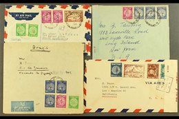 \Y 1948-1949 BETTER COMMERCIAL COVERS.\Y An Interesting Group Of Covers, Inc 1949 65m New Year On Cover To USA & On Regi - Other & Unclassified