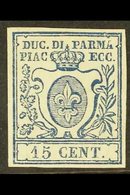 \Y PARMA\Y 1857 15c Fleur De Lis Design, Proof In Blue. Sass P1, Very Fine And Fresh. For More Images, Please Visit Http - Ohne Zuordnung