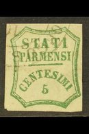 \Y PARMA\Y 1859 5c Blue Green, Provisional Govt, Sass 12, Fine Used With Good Clear Margins All Round And Neat Part Borg - Non Classificati