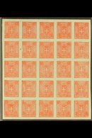 \Y 1862 SPARRE ESSAY\Y 5c Red On Grey Paper, "Savoy Arms", On Gummed Paper Without Watermark, CEI S7i, Superb Unused She - Unclassified