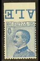 \Y 1908\Y 25c Blue Michetti, Superb Top Marginal Variety "imperf At Top", Sass 83fa, Superb NHM For More Images, Please  - Non Classés