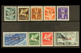 \Y ITALIAN SOCIAL REPUBLIC (RSI)\Y 1944 Airmail Set Including The Air Express Stamp Overprinted "G.N.R." In Verona, Sass - Zonder Classificatie