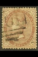 \Y 1860-70\Y 1s Dull Brown With "$" For "S" In "SHILLING" Variety, SG 6c, Fine Used With The Variety Clear, Well- Center - Jamaïque (...-1961)