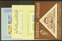 \Y 1963-1967 MINI-SHEETS.\Y Superb Never Hinged Mint All Different Miniature Sheets, Includes 1963 UN, 1964 Kennedy & Ol - Jordanië